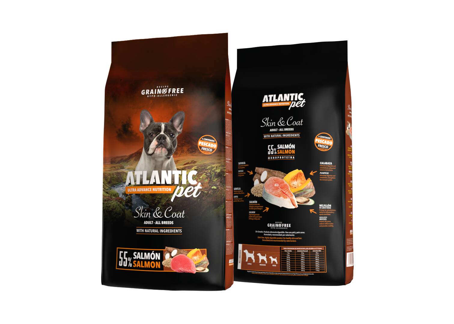 ATLANTICPET ULTRA ADULT SKIN & COAT 12 KILOS.