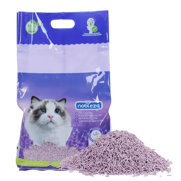 Nobleza Arena para gatos de tofú - AROMA LAVANDA 2,5KG