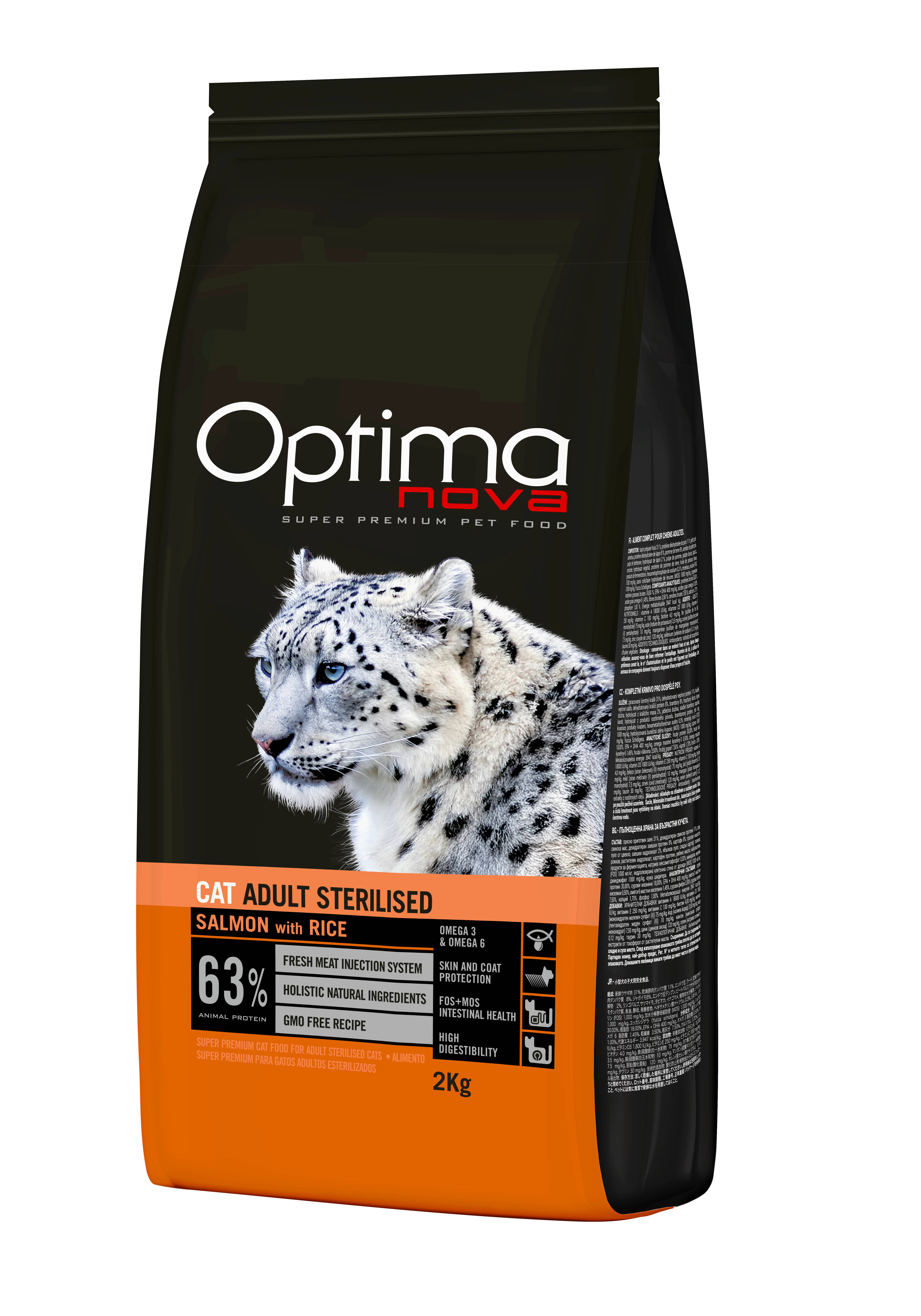 OPTIMA NOVA CAT ADULT SALMÓN 2KGR