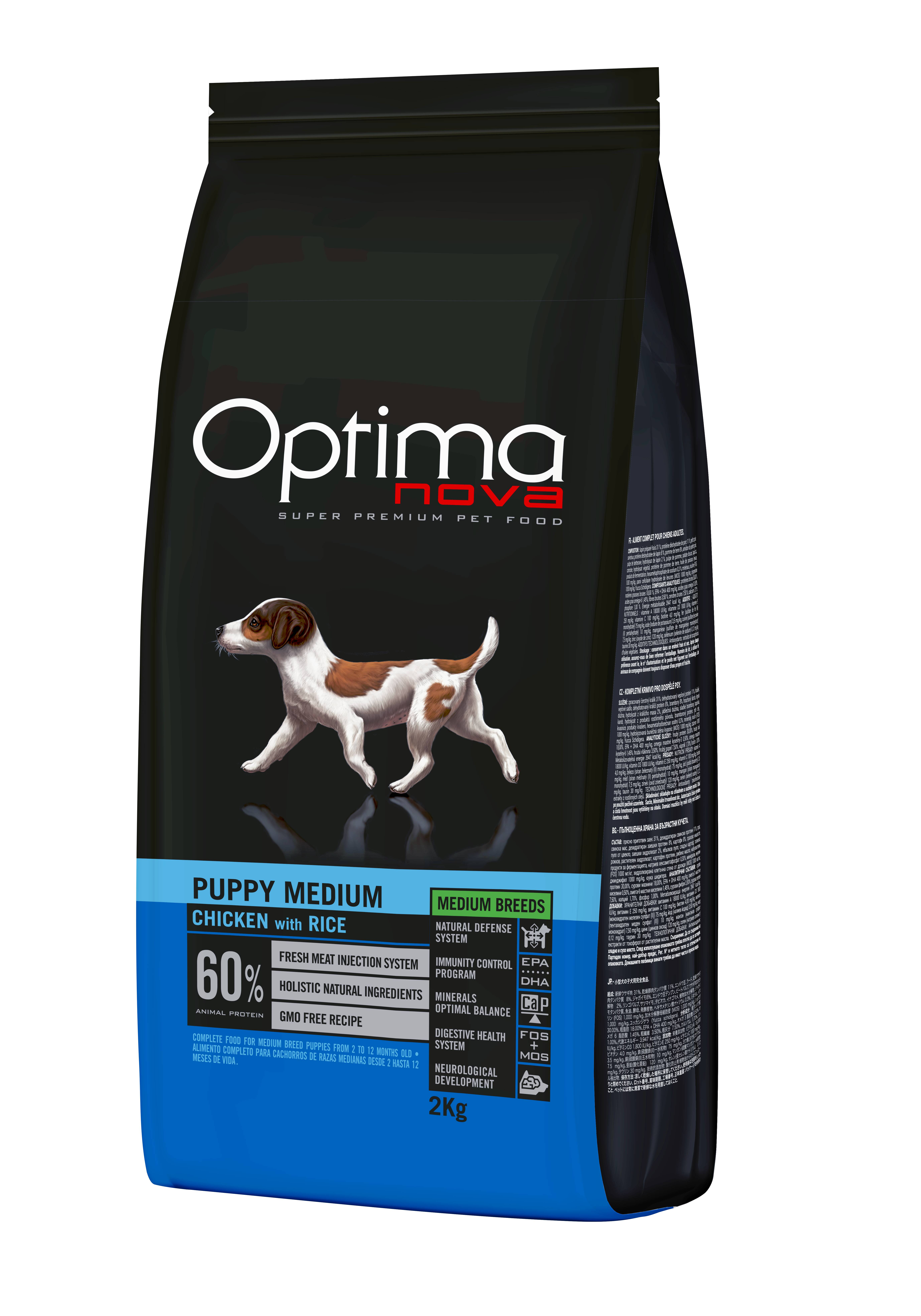 OPTIMA NOVA PUPPY MEDIUM 2KGR