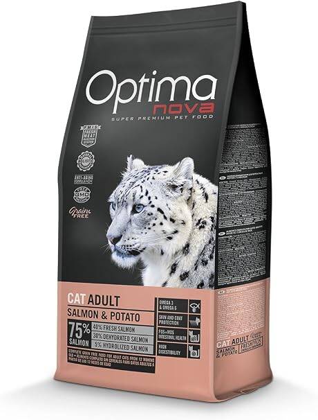 OPTIMA NOVA CAT ADULT SALMÓN GRAIN FREE 2KGR