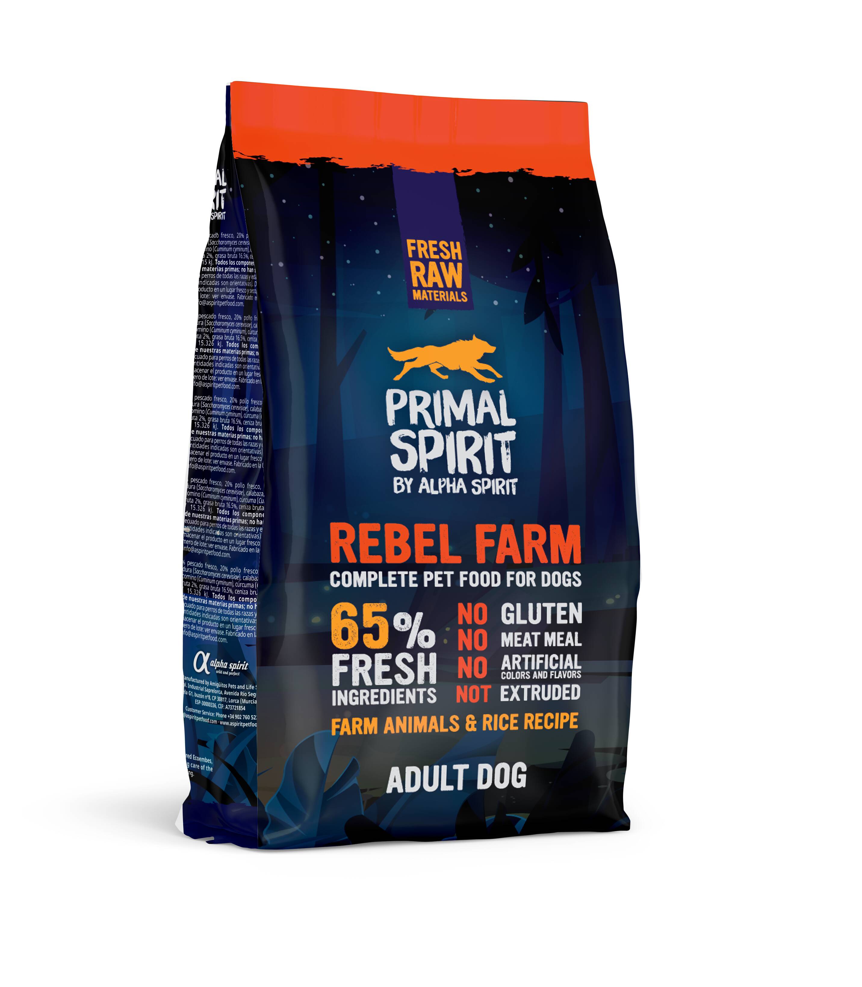 Primal 65% Rebel Fram Dog Food 1 kg