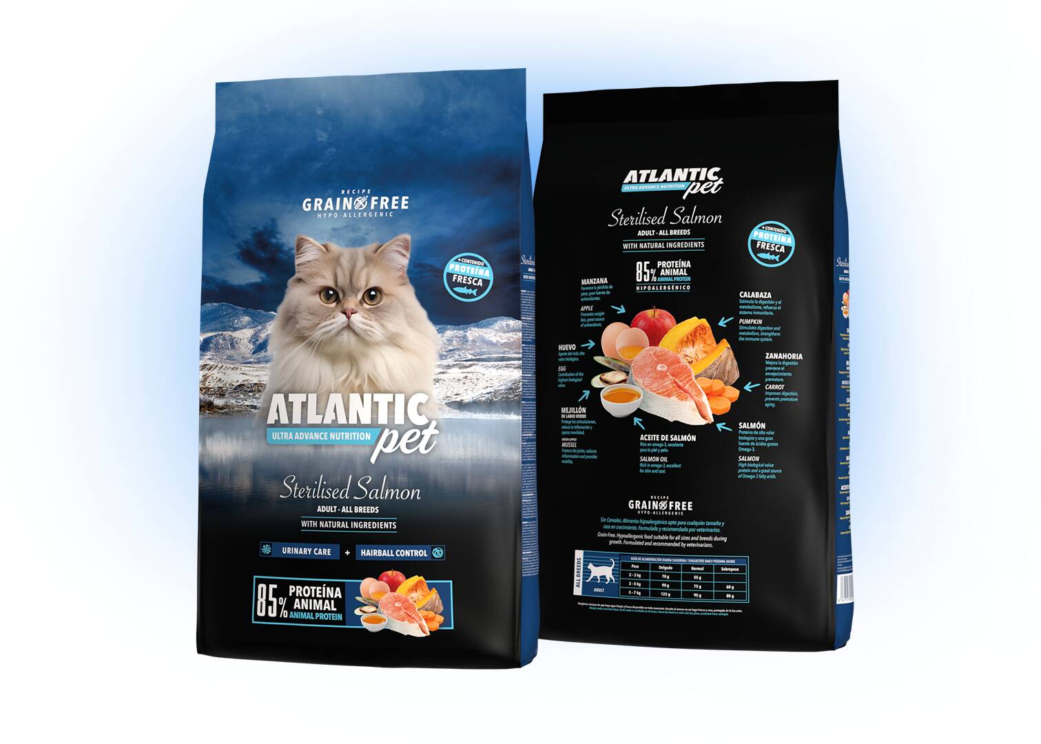 ATLANTICPET ULTRA PREMIUM GRAIN FREE CAT MONOPROTEICO SALMÓN STERILISED 6 KILOS