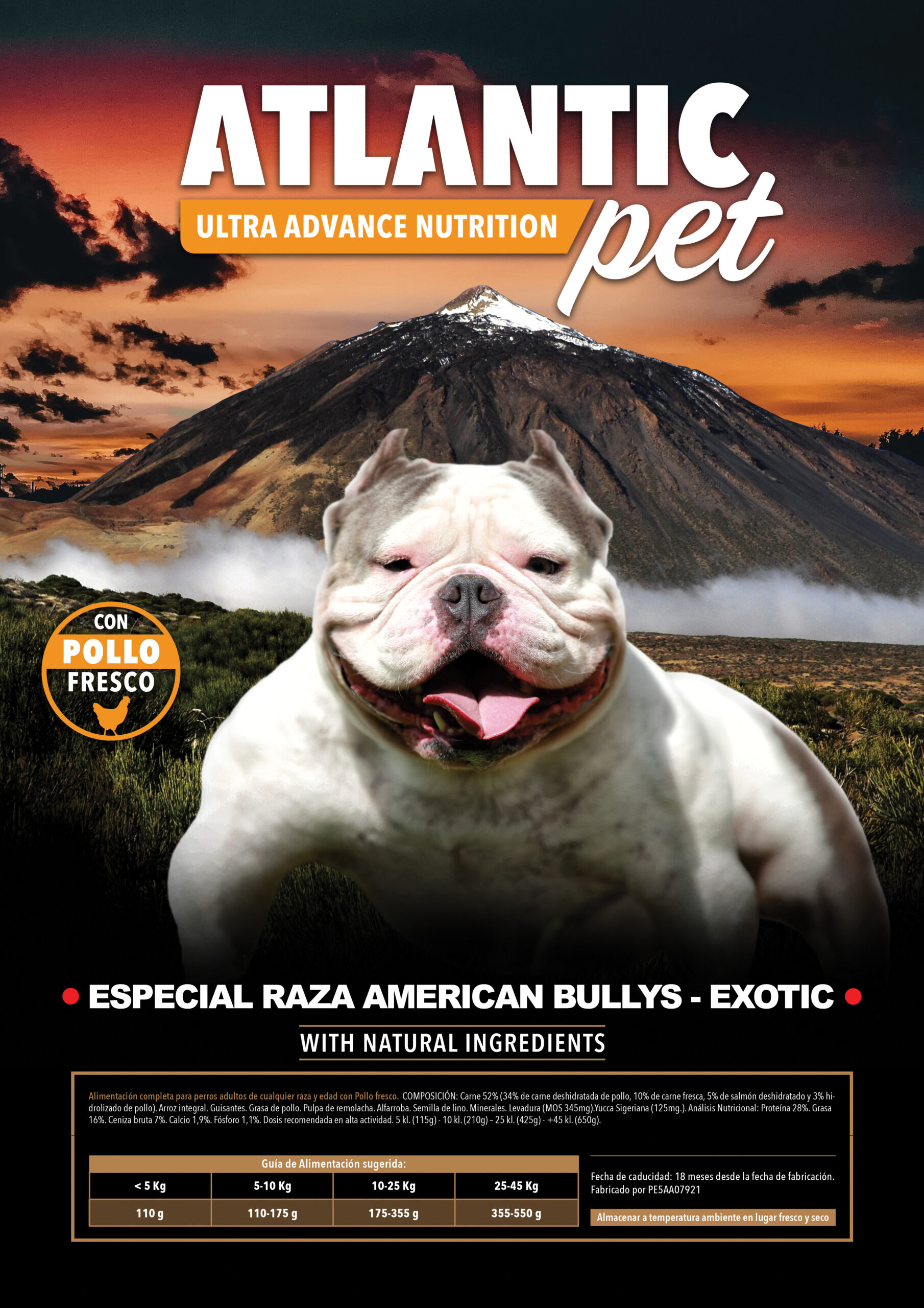 ATLANTICPET ESPECIAL RAZA AMERICAN BULLY / EXOTIC 18 KILOS
