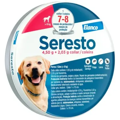 Lata Collar Seresto Individual Perro Grande + 8kg