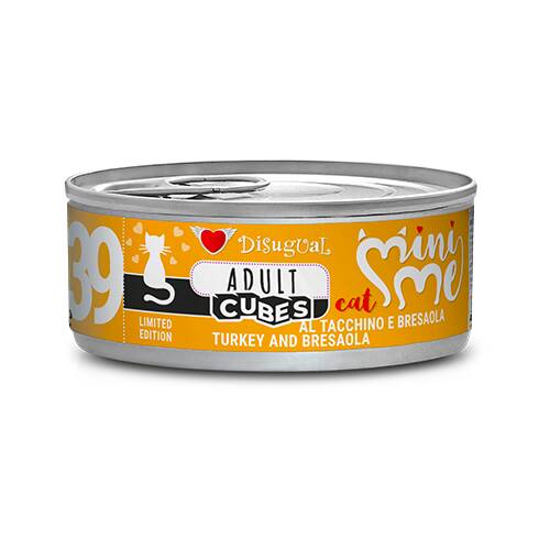 MINI-ME CANNED CAT FOOD TURKEY and BRESAOLA 85GR Cubes-Nº39