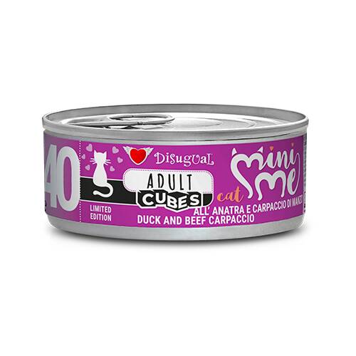MINI-ME CANNED CAT FOOD DUCK and BEEF CARPACCIO 85GR Cubes-Nº40