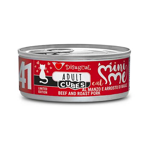 MINI-ME CANNED CAT FOOD BEEF and ROAST PORK 85GR Cubes-Nº41