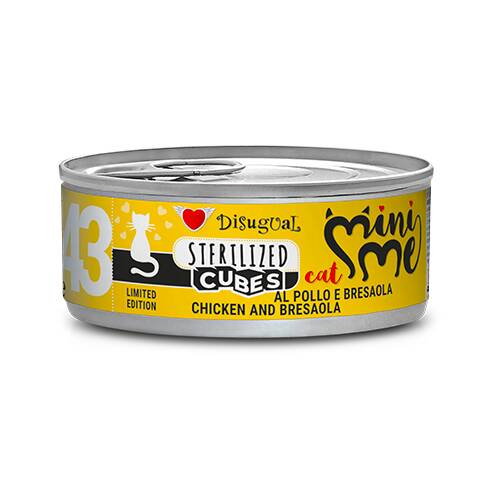 MINI-ME STERILIZED CANNED CAT FOOD CHICKEN and BRESAOLA 85GR Cubes-Nº43