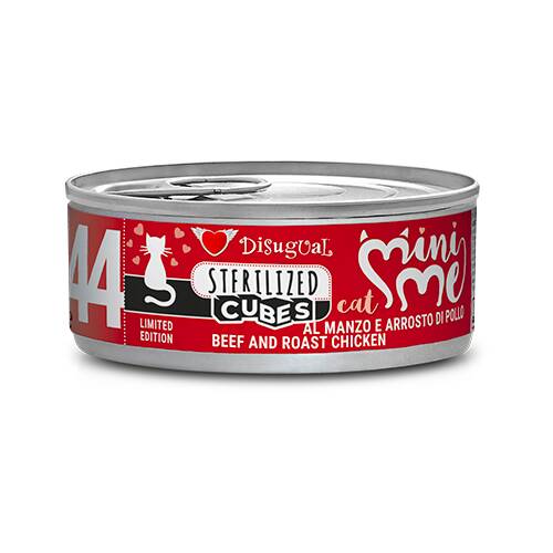 MINI-ME STERILIZED CANNED CAT FOOD BEEF and ROAST CHICKEN 85GR Cubes-Nº44