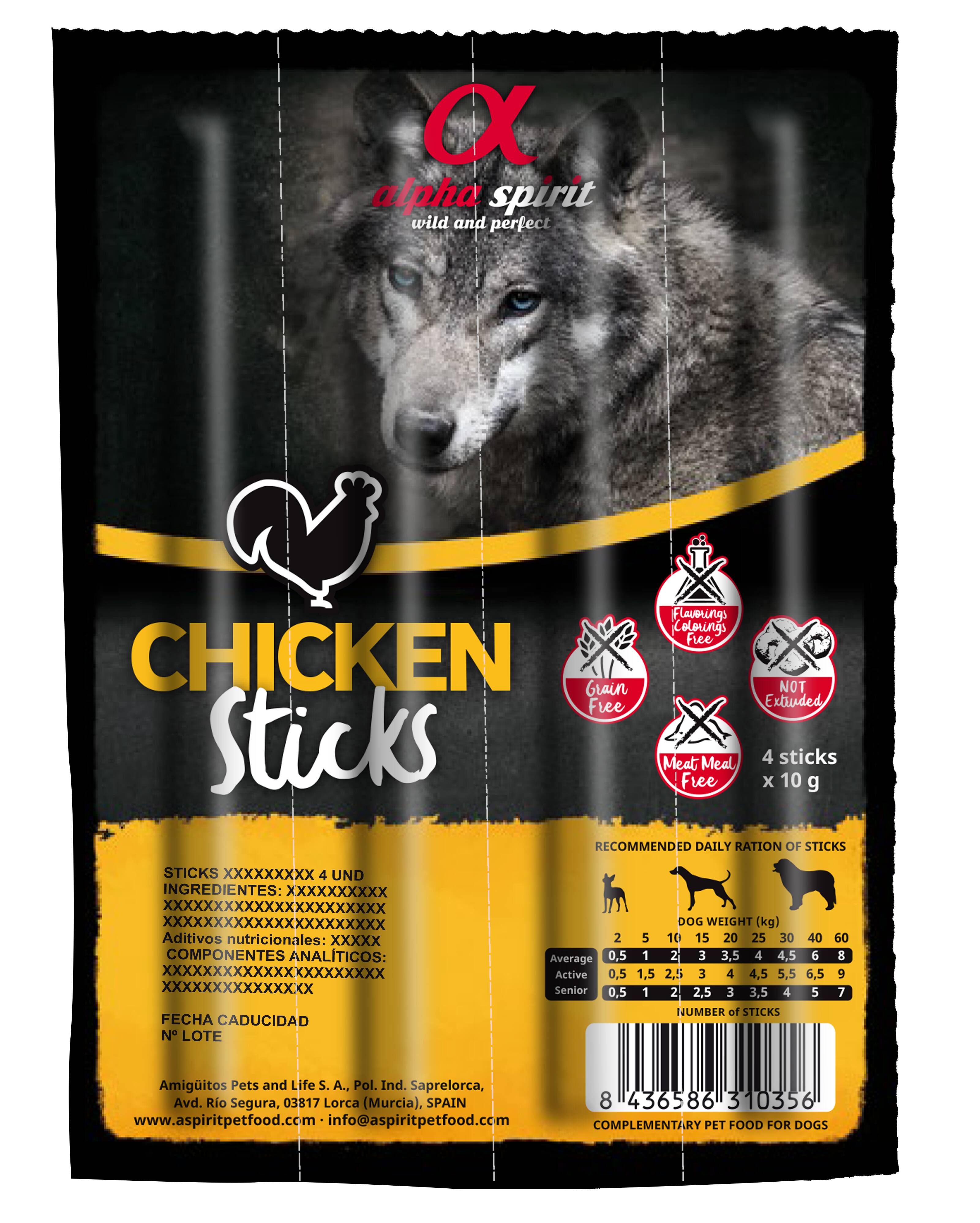 A.S. Chicken Sticks Ristra (4 units x 16 pack)