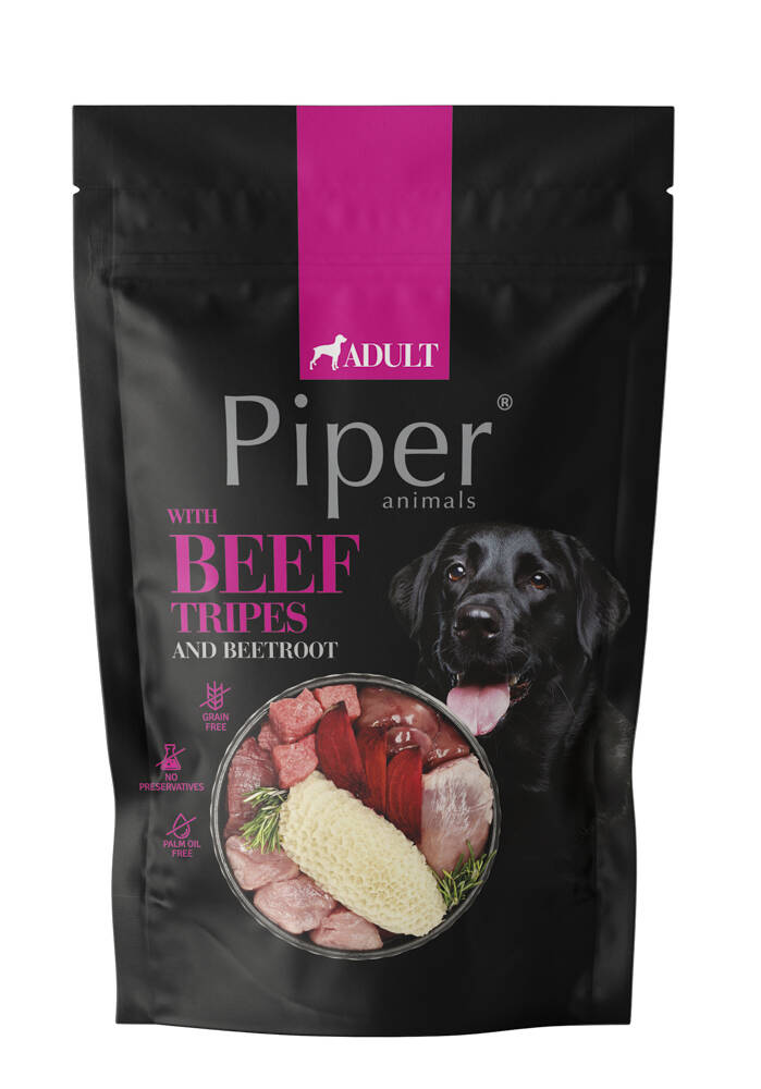 PIPER POUCH WITH BEEF TRIPES 10x500gr. (MAXIMOS DESCUENTO BANDEJAS COMPLETAS).