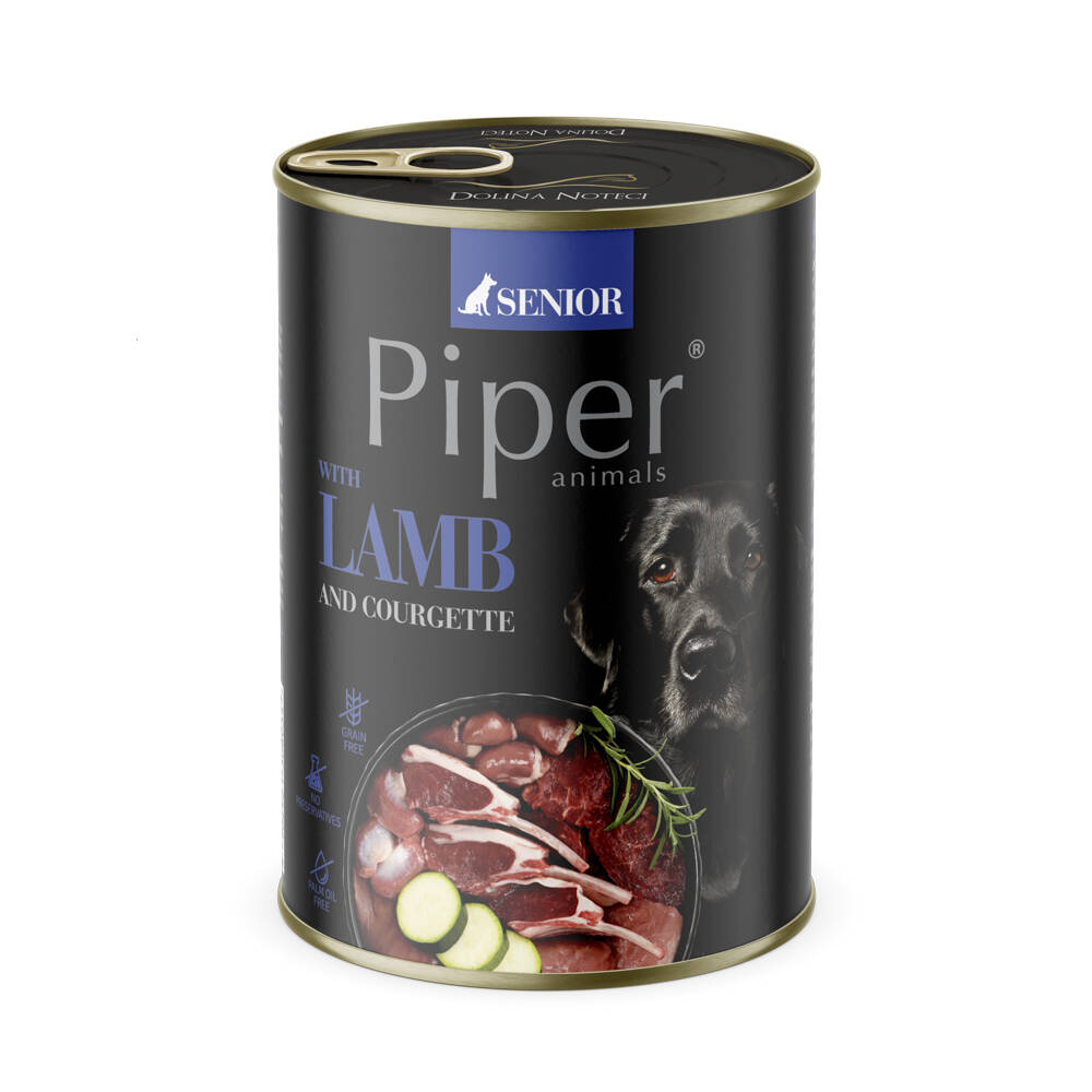 PIPER SENIOR WITH LAMB 24x400gr. (MAXIMOS DESCUENTO BANDEJAS COMPLETAS).