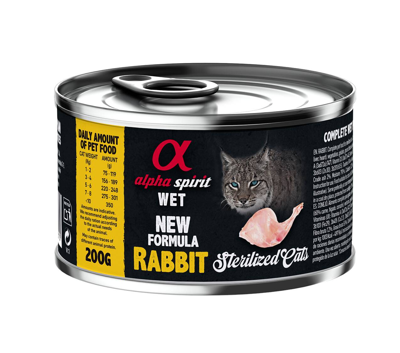 A.S. Rabbit for Sterilised Cats 200 g