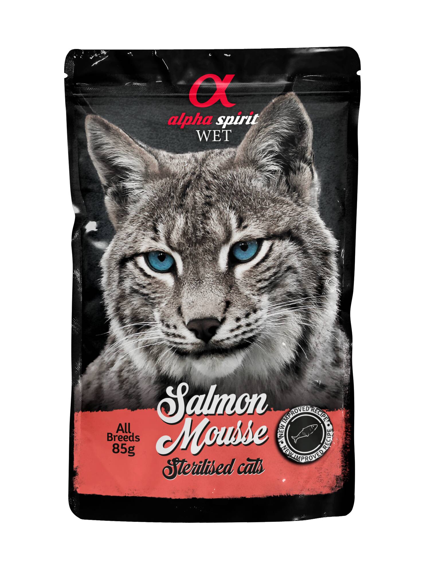 A.S. Pouch Chicken Salmon Sterilized 85g (24 uds x caja)