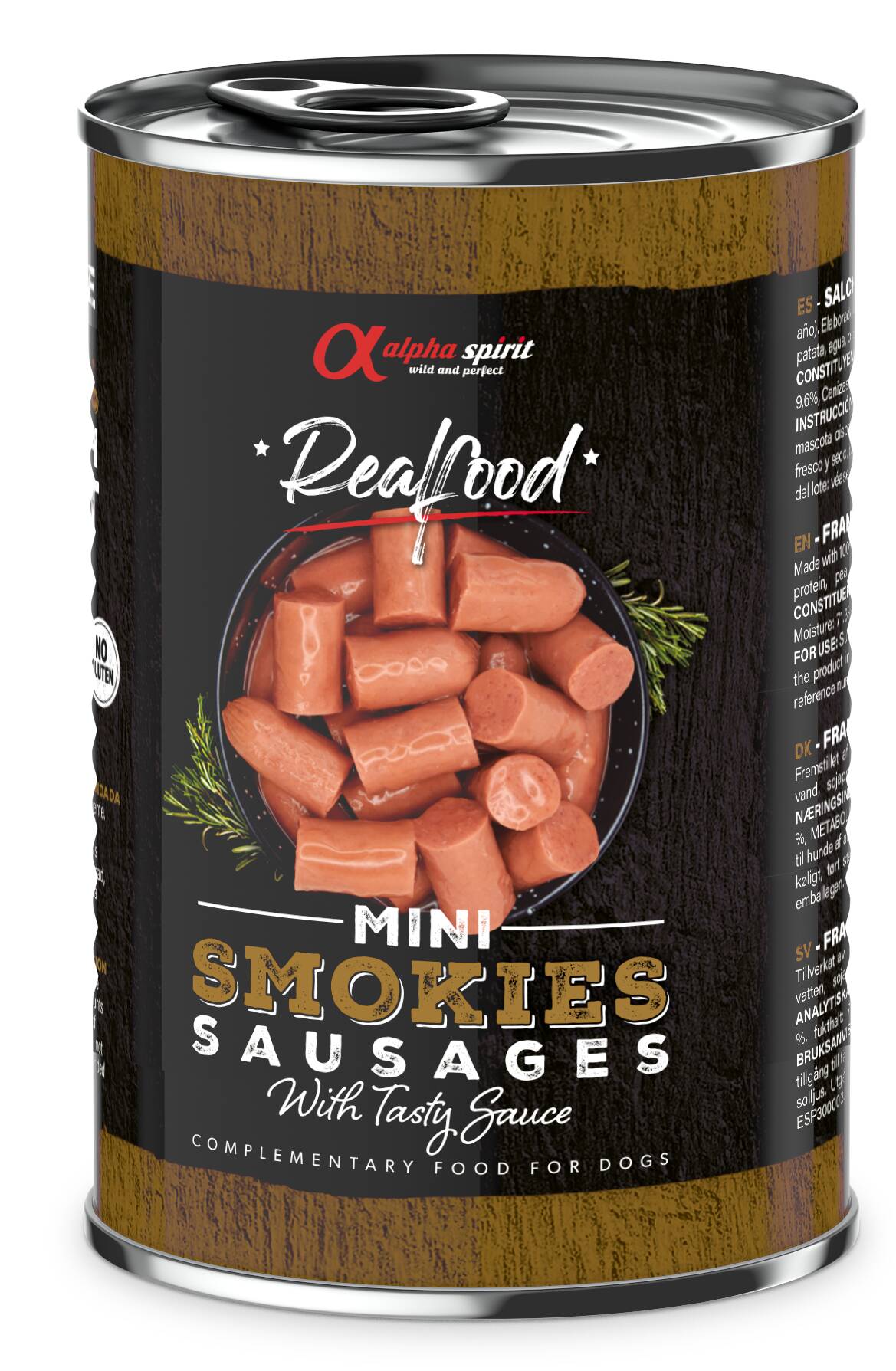 A.S. Frankfurt Sausages in Pieces for Dogs 400gr (6 uds)
