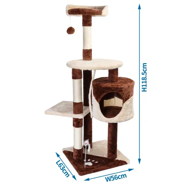 NOBLEZA Árbol para gatos grande multicapa.